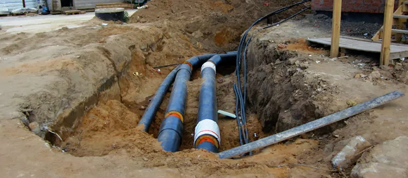 Main Water Line Installation in Angus, Ontario